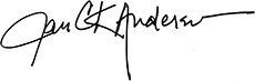 Jan CK Anderson Signature